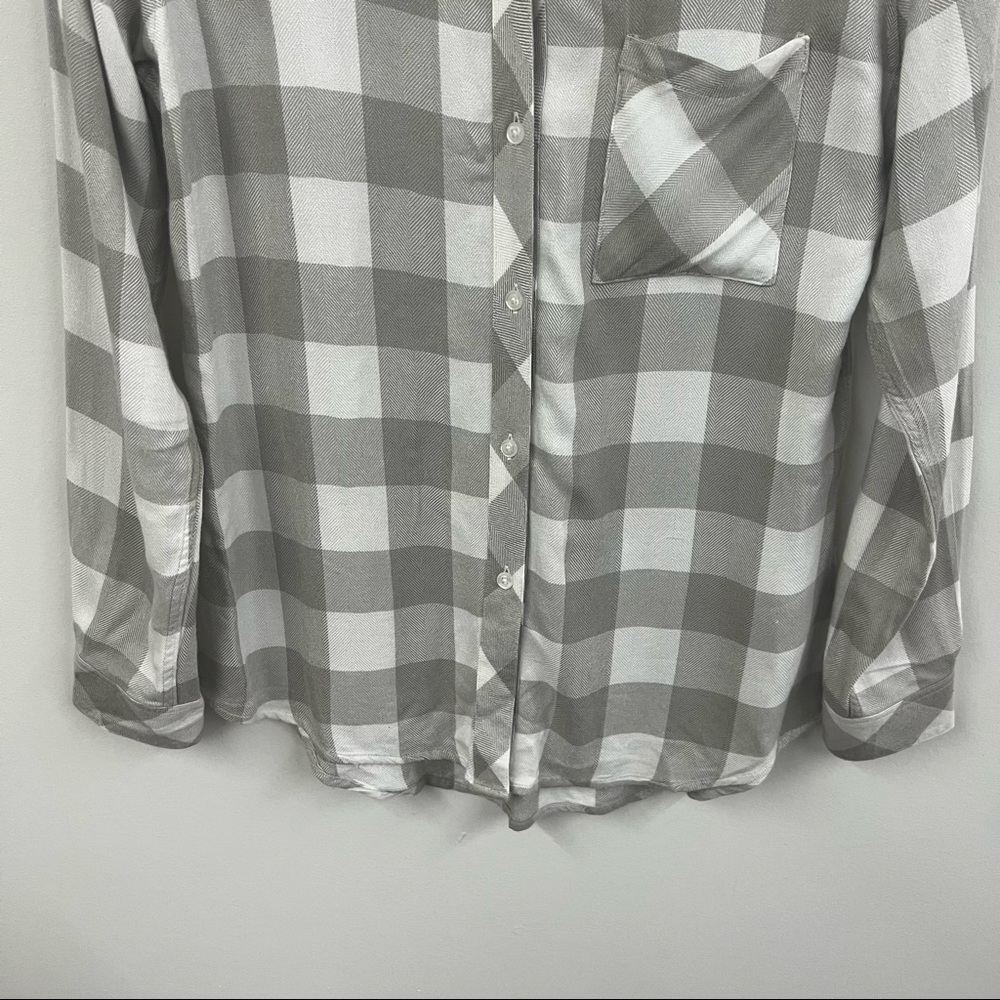 Rails Hunter Sage/White Check Button Front Shirt - image 3